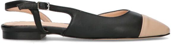 ROBERTA GINEPRI Slingback donna nera/beige in pelle NERO 40