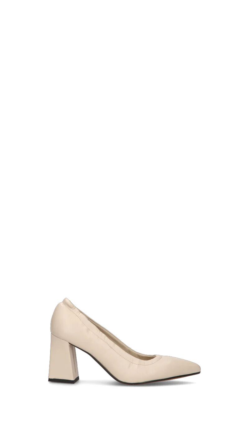 Rebecca Decollete donna beige in pelle BEIGE 39