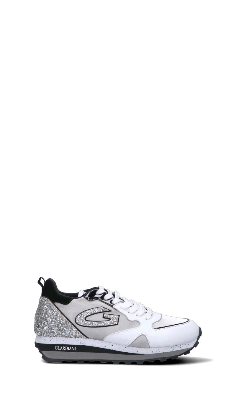 Alberto Guardiani Sneaker donna bianca/argento in pelle BIANCO 36