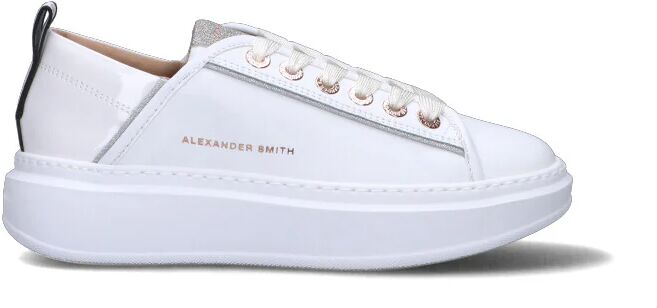 ALEXANDER SMITH Sneaker donna bianca in pelle BIANCO 36