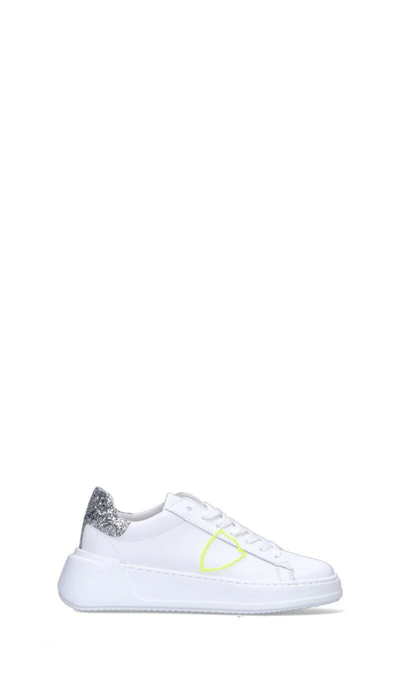 PHILIPPE MODEL Sneaker donna bianca/grigia in pelle BIANCO 41