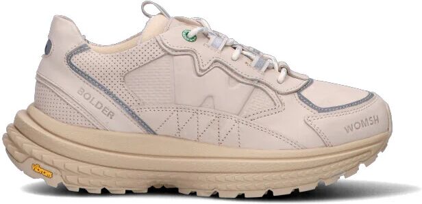 WOMSH Sneaker donna beige in pelle BEIGE 39