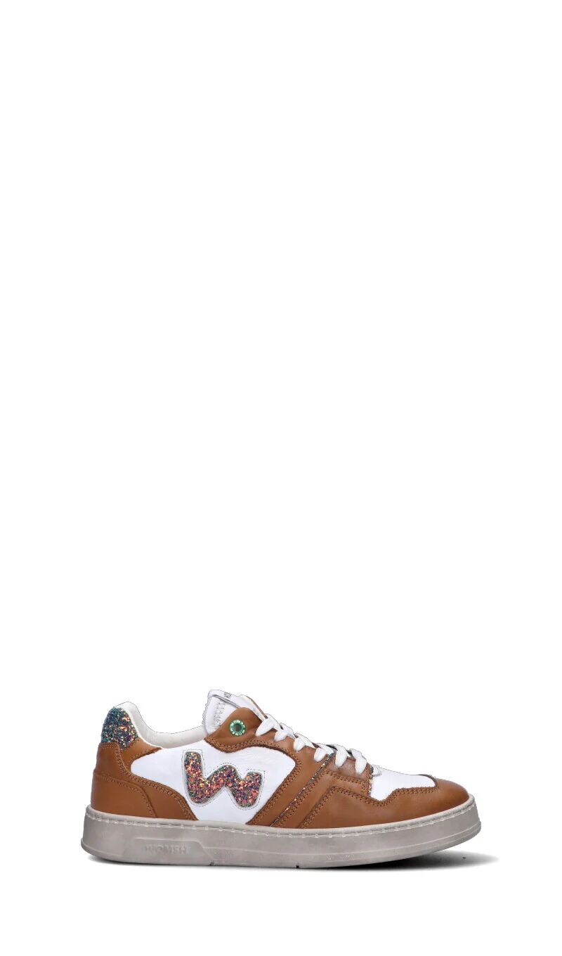 WOMSH Sneaker donna cuoio in pelle BIANCO 40