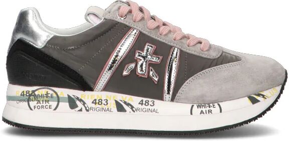 Premiata Sneaker donna grigia/argento in pelle ANTRACITE 39