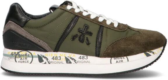 Premiata Sneaker donna verde militare in pelle MILITARE 41