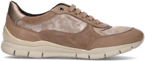 Geox Sneaker donna beige in suede BEIGE 38