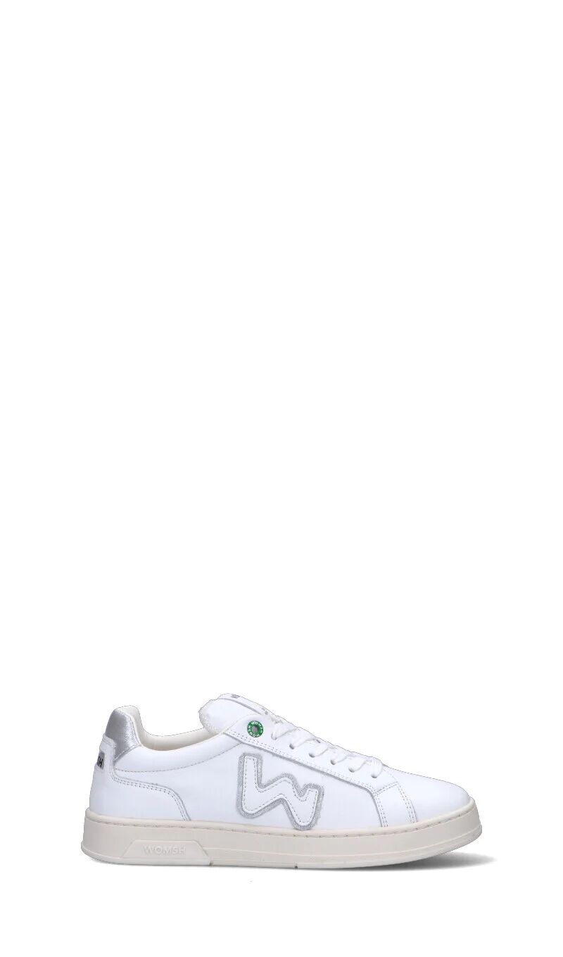 WOMSH Sneaker donna bianca/argento in pelle BIANCO 39