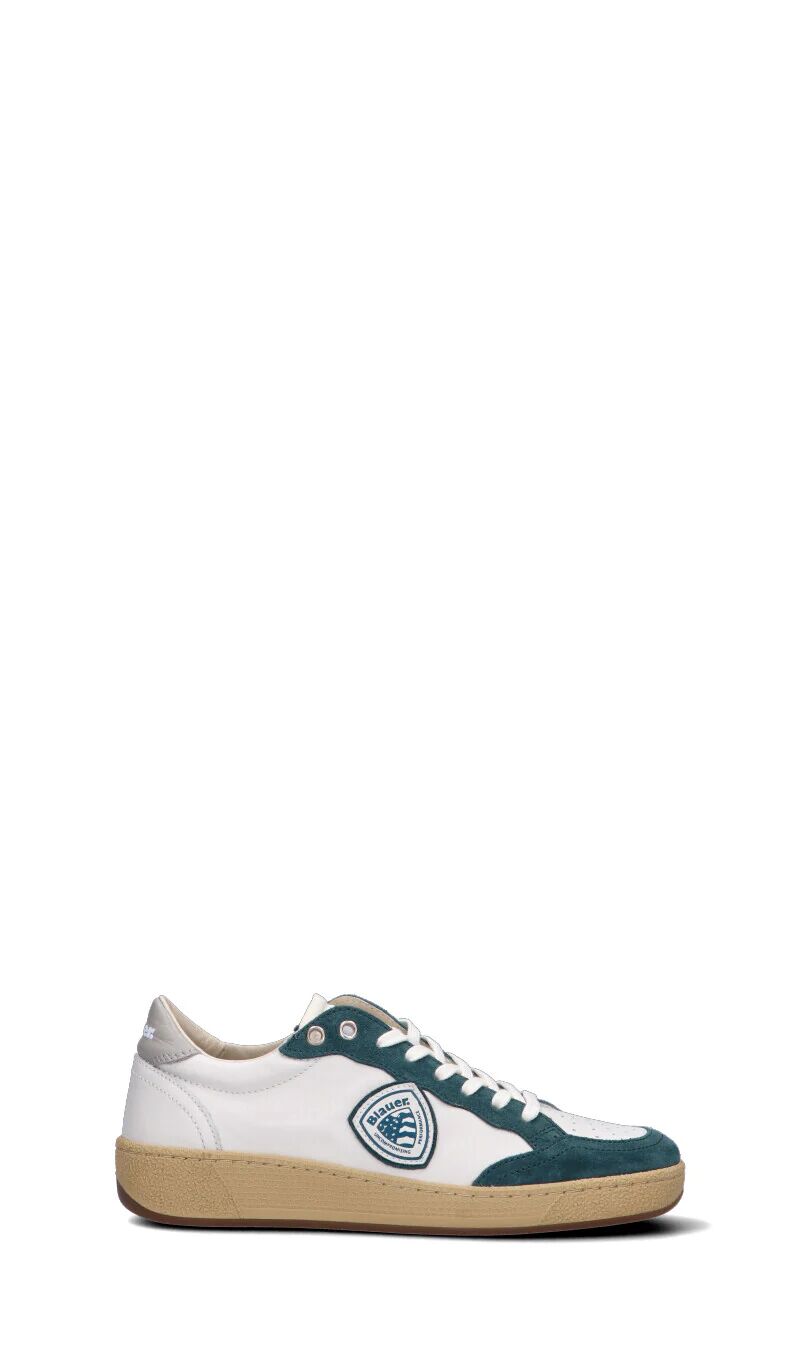 Blauer Sneaker donna bianca/verde in pelle BIANCO 39