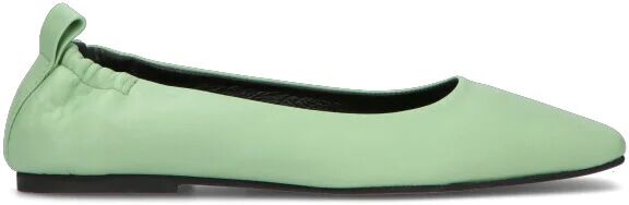 RABARBARO Ballerina donna verde in pelle VERDE 38