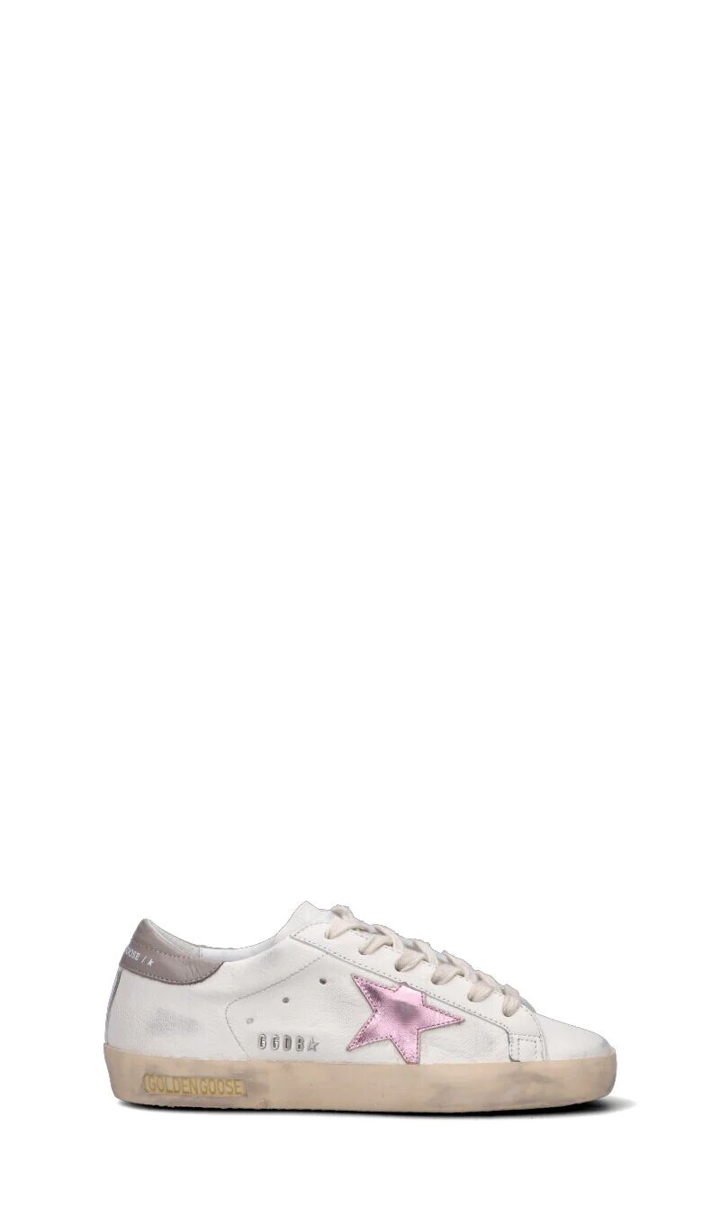 GOLDEN GOOSE SUPER-STAR CLASSIC Sneaker donna bianca/rosa in pelle BIANCO 36