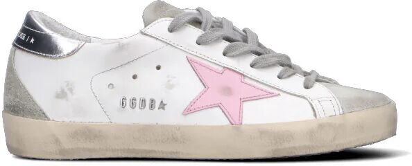 GOLDEN GOOSE Sneaker donna bianca/argento/rosa in pelle BIANCO 39