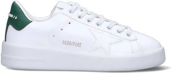 GOLDEN GOOSE PURE Sneaker donna bianca/verde in pelle BIANCO 38