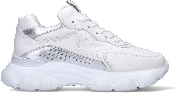 Hogan Sneaker donna bianca/argento in pelle BIANCO 39