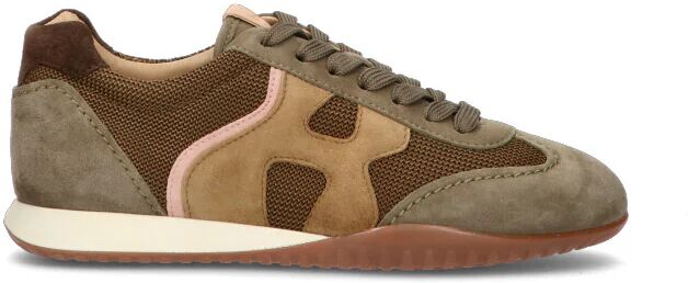 Hogan Sneaker donna verde militare/marrone in pelle MILITARE 39