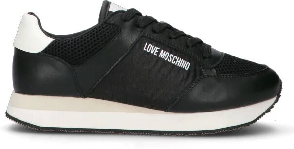 Moschino Sneaker donna nera/bianca in pelle NERO 37