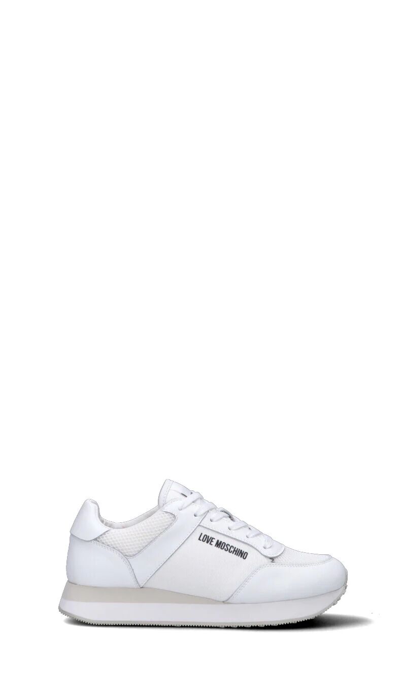 Moschino Sneaker donna bianca in pelle BIANCO 40