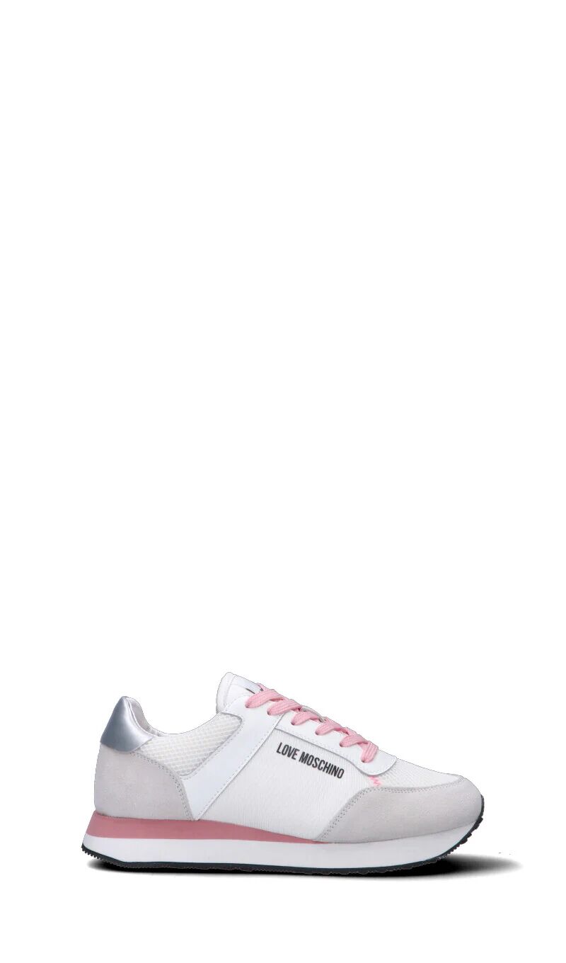 Moschino Sneaker donna bianca/beige/rosa/argento BIANCO 41
