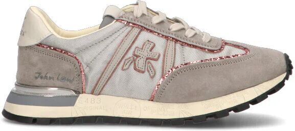 Premiata Sneaker donna grigia in pelle GRIGIO 40