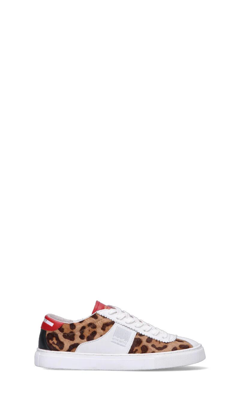 PRO 01 JECT Sneaker donna marrone/rossa in pelle LEOPARDATO 38