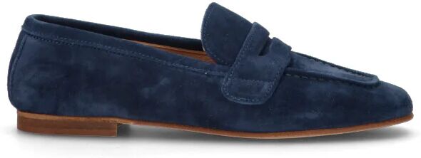 RABARBARO Mocassino donna blu in suede BLU 38