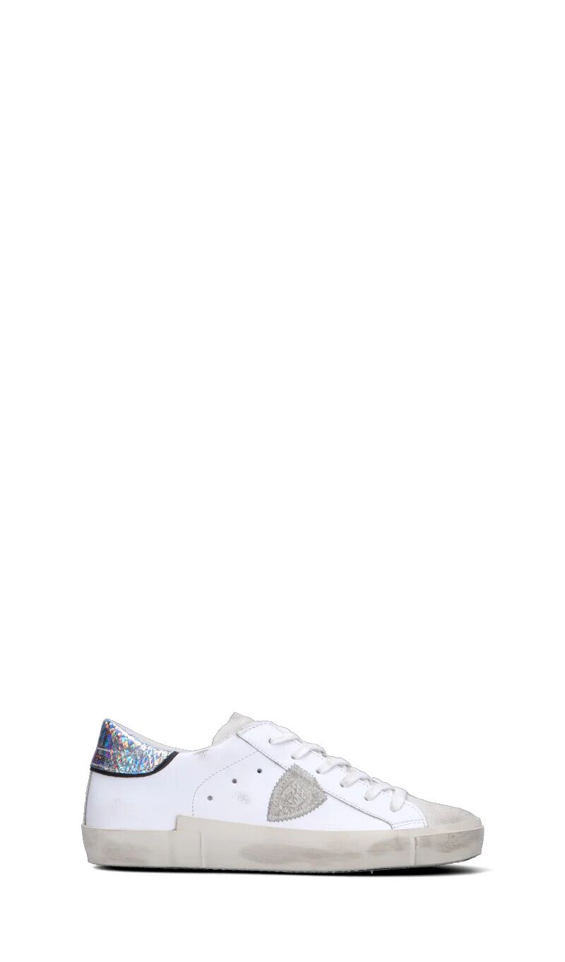 PHILIPPE MODEL Sneaker donna bianca/argento in pelle BIANCO 41