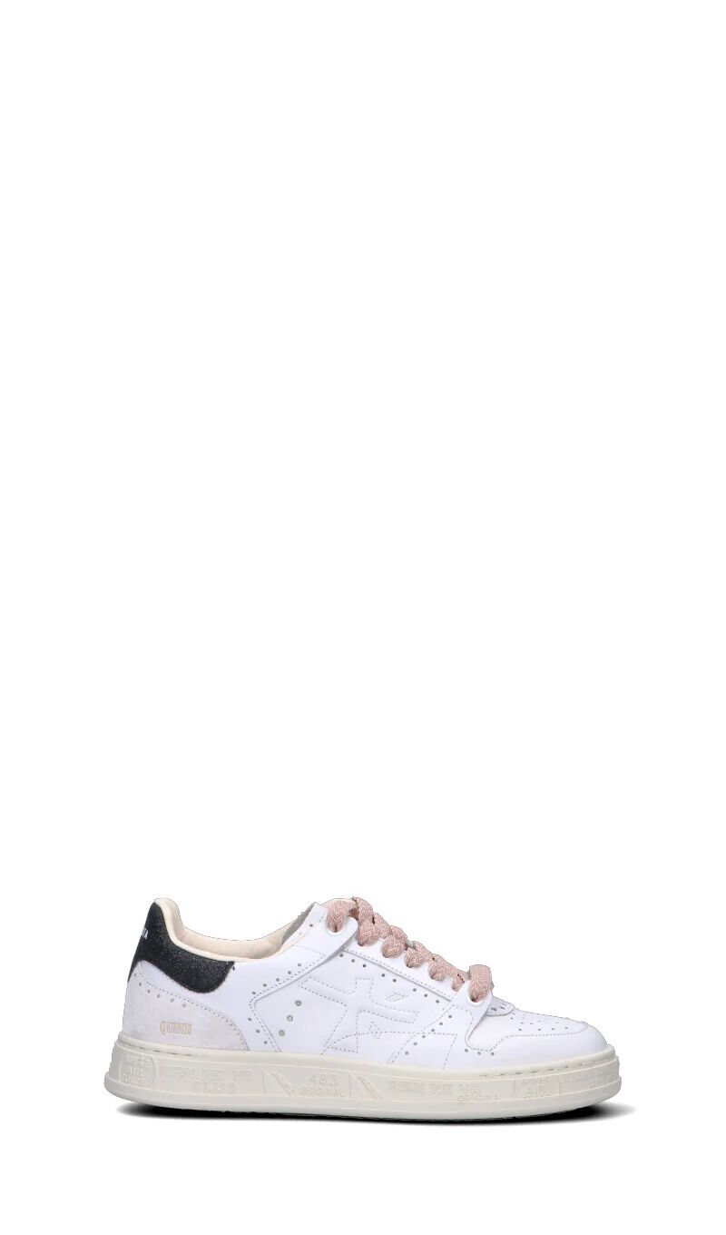 Premiata Sneaker donna bianca/nera in pelle NERO 38