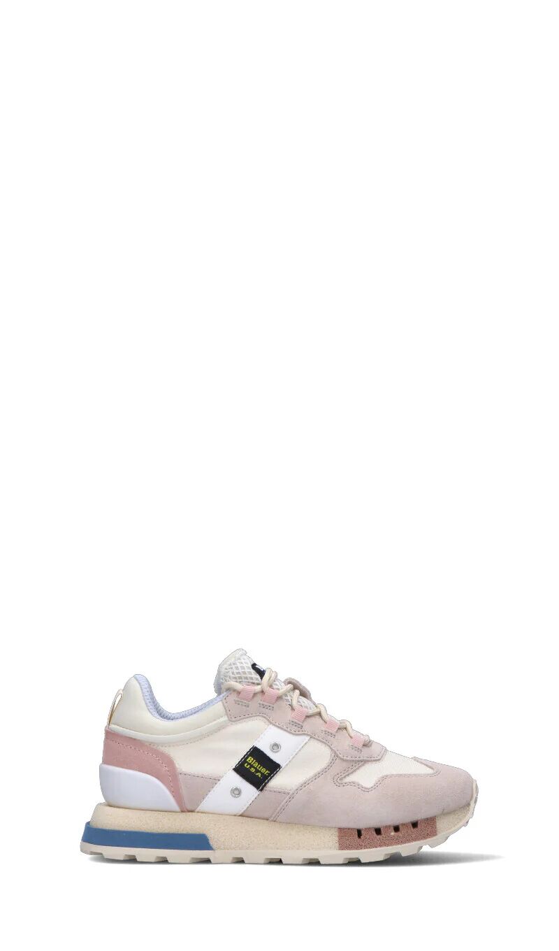 Blauer Sneaker donna panna/rosa in suede BLU 41