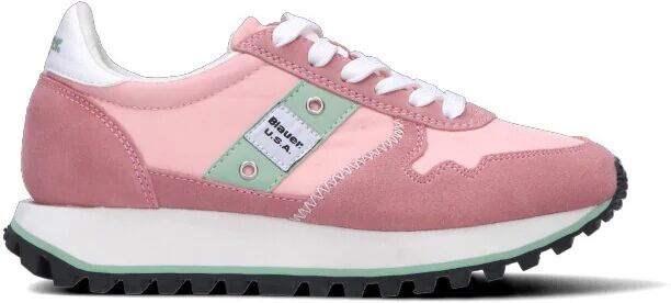 Blauer Sneaker donna rosa in suede ACQUAMARINA 41