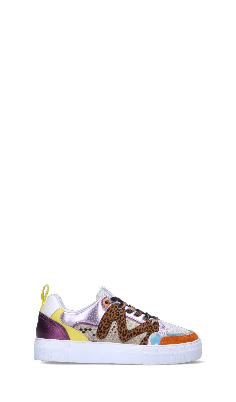 MANILA GRACE Sneaker donna viola/marrone in pelle LEOPARDATO 38