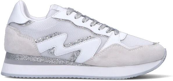 MANILA GRACE Sneaker donna bianca/argento in pelle BIANCO 41