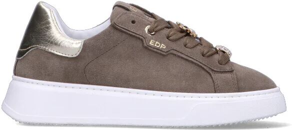 ED PARRISH Sneaker donna grigia/oro in suede GRIGIO 39