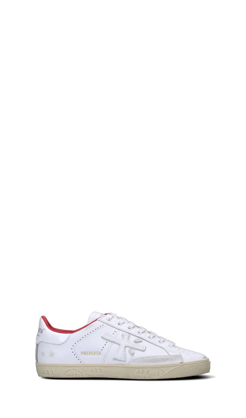 Premiata Sneaker donna bianca/rossa in pelle BIANCO 41