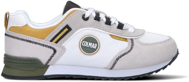 Colmar Sneaker donna bianca/verde militare/gialla in suede BIANCO 39