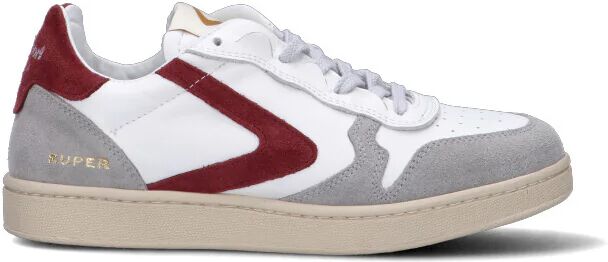 Valsport SUPER Sneaker donna bianca/bordeaux in suede ROSSO 38