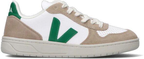 VEJA Sneaker donna bianca/verde in suede BIANCO 40