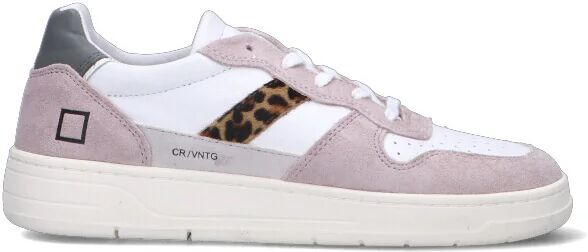 D.A.T.E. Sneaker donna bianca/rosa in pelle BIANCO 37