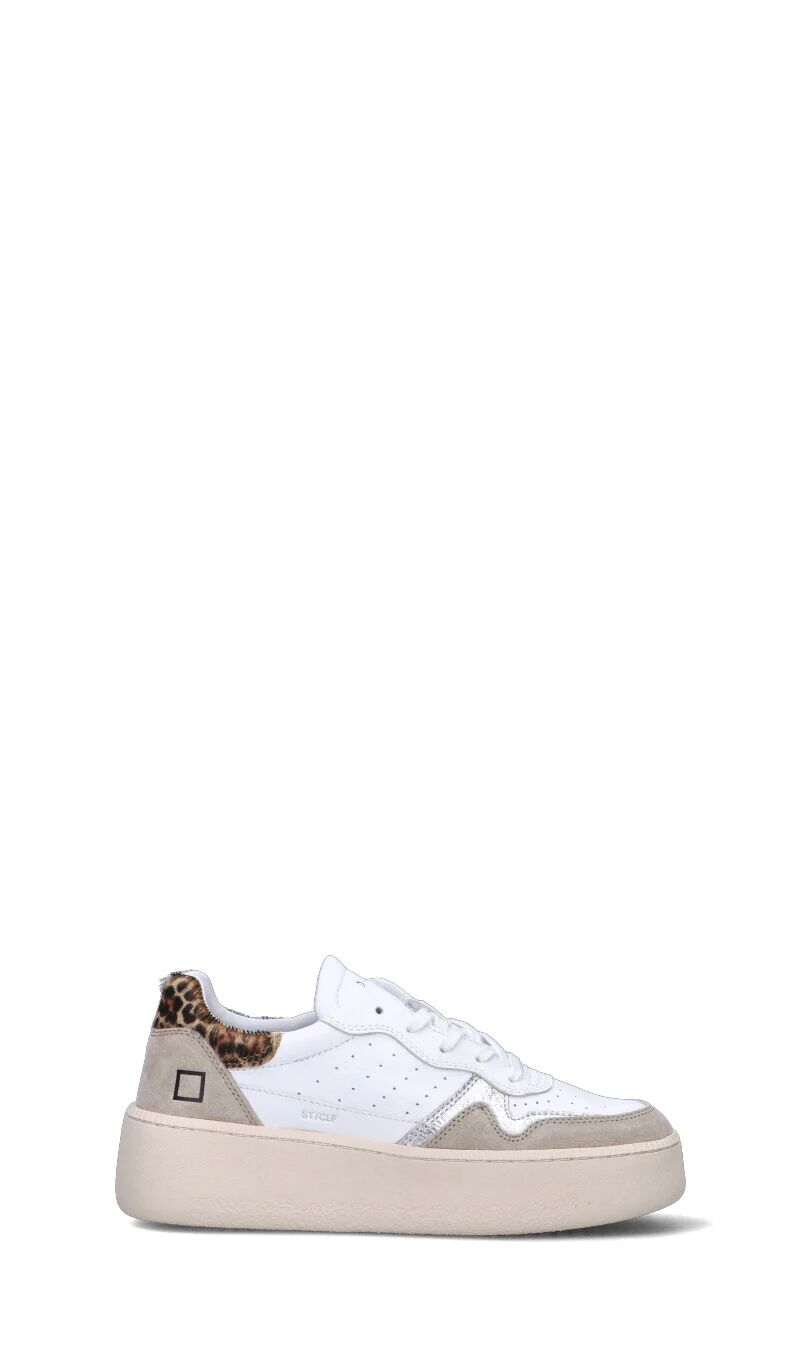 D.A.T.E. Sneaker donna bianca/beige in pelle BIANCO 36