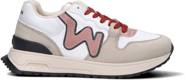 WOMSH Sneaker donna bianca/rosa/beige BEIGE 40