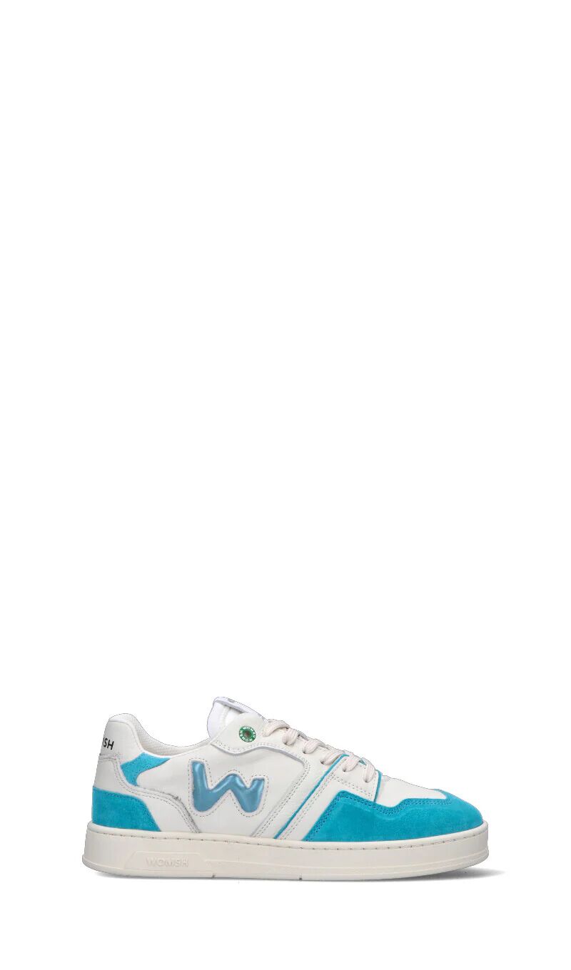 WOMSH Sneaker donna bianca/azzurra in pelle BIANCO 40