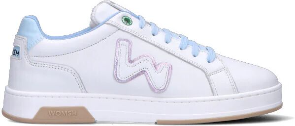 WOMSH Sneaker donna bianca/azzurra in pelle BIANCO 39