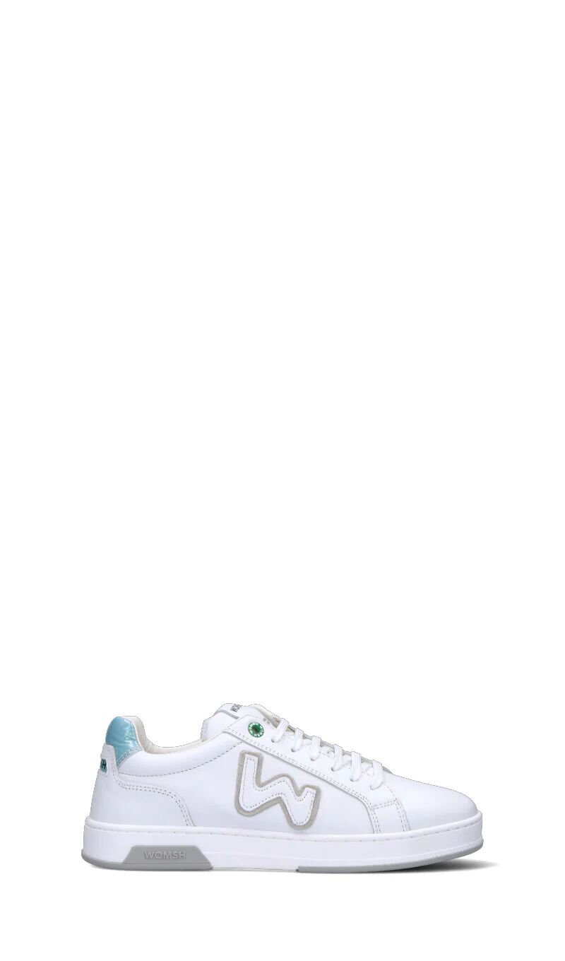 WOMSH Sneaker donna bianca/azzurra in pelle BIANCO 40