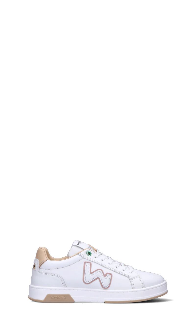 WOMSH Sneaker donna bianca/beige in pelle BIANCO 39