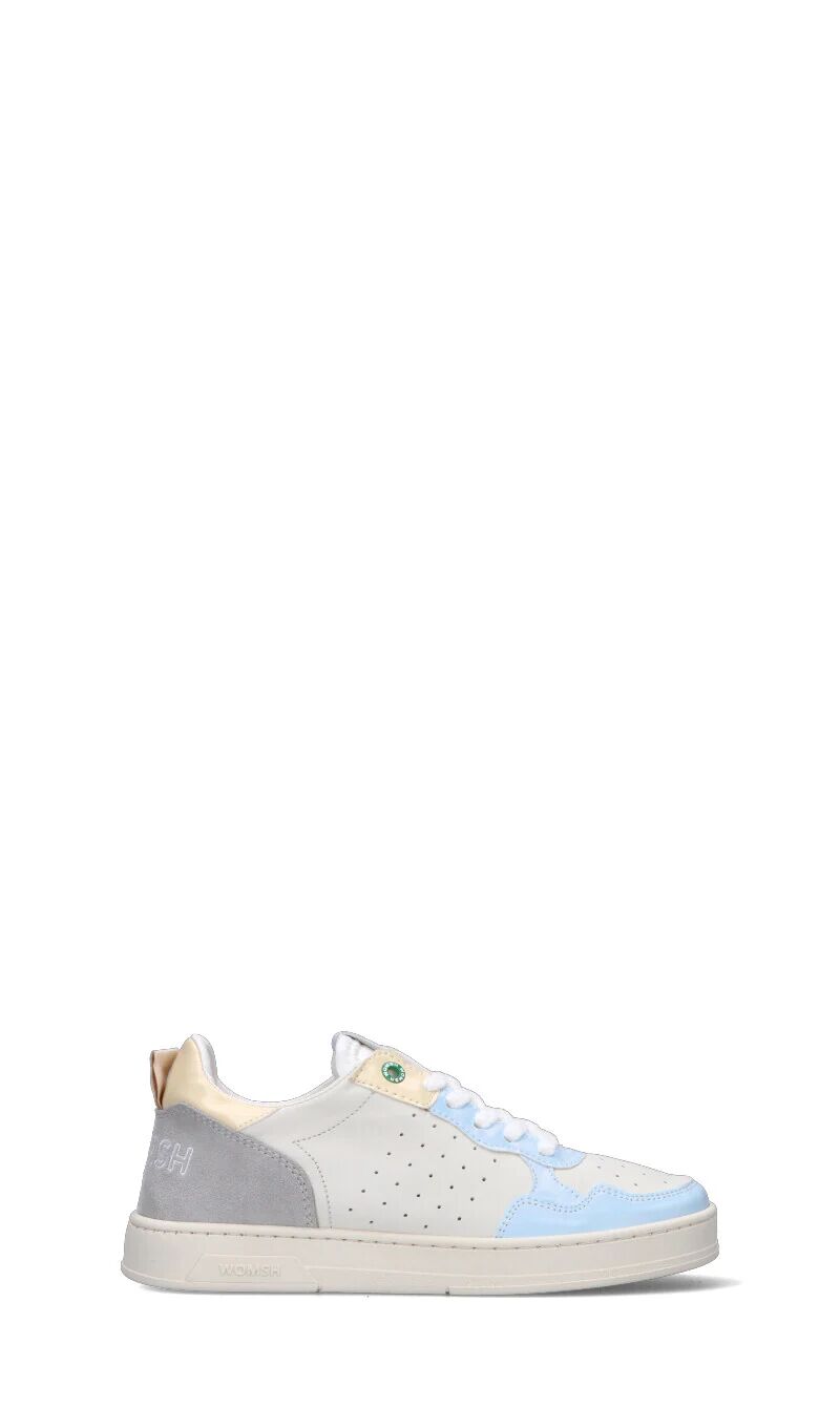 WOMSH Sneaker donna bianca/azzurra in pelle MULTICOLOR 40