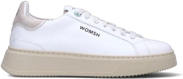 WOMSH Sneaker donna bianca/grigia in pelle BIANCO 41