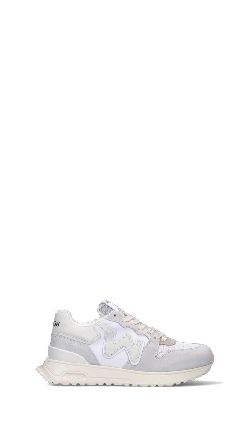 WOMSH Sneaker donna bianca in suede BIANCO 37