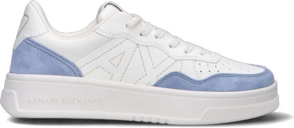 Armani Sneaker donna bianca/azzurra in pelle BIANCO 40