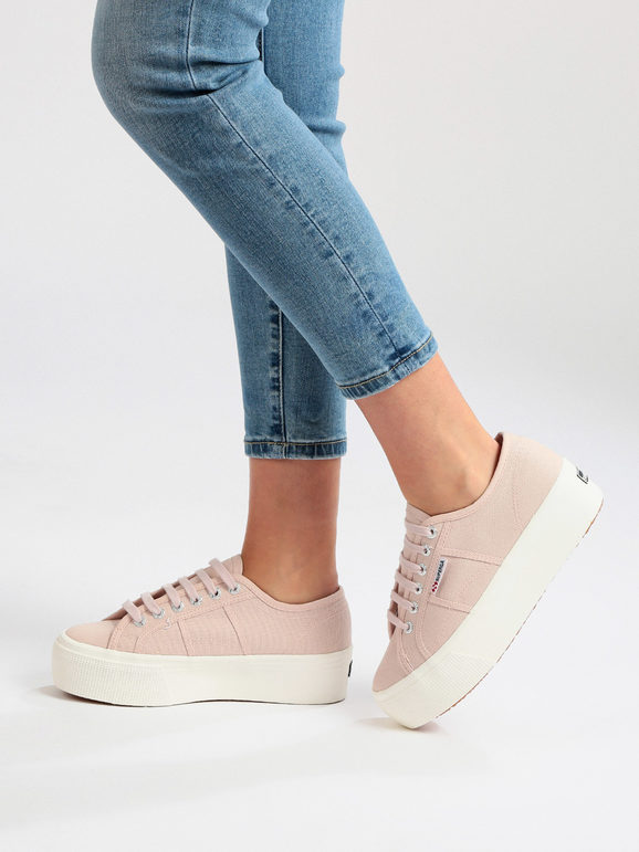 Superga 2790 PLATFORM Sneakers donna in tela con platform Sneakers Basse donna Rosa taglia 37