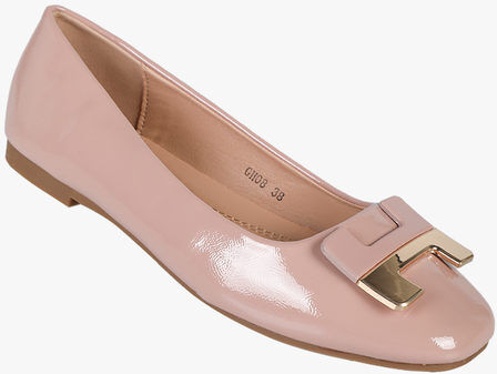 la flor Ballerine donna lucide con punta squadrata Ballerine donna Rosa taglia 37