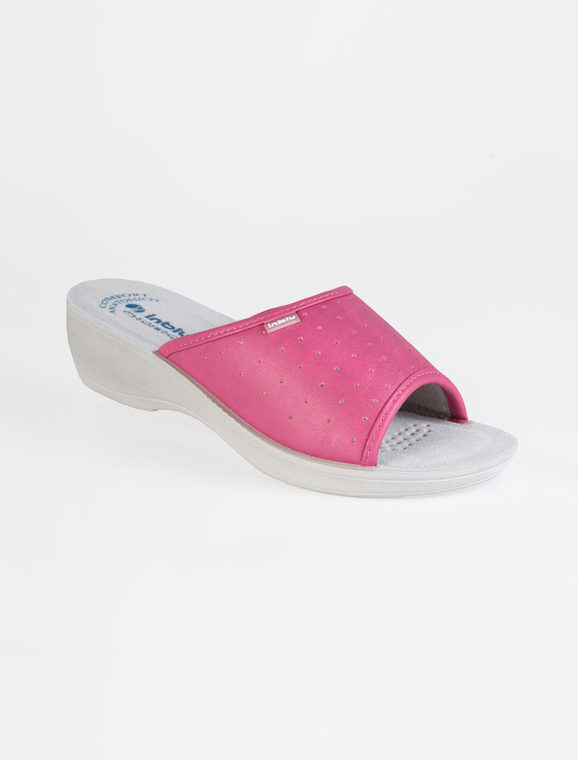 Inblu Ciabatte sanitarie con punta aperta Pantofole donna Fucsia taglia 40