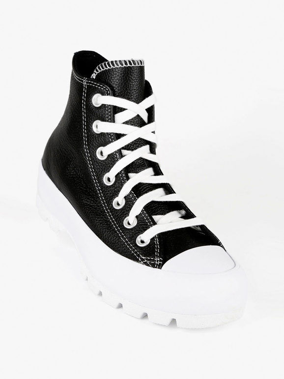 Converse CTAS LUGGED in pelle sneakers alte donna Sneakers Alte donna Nero taglia 38